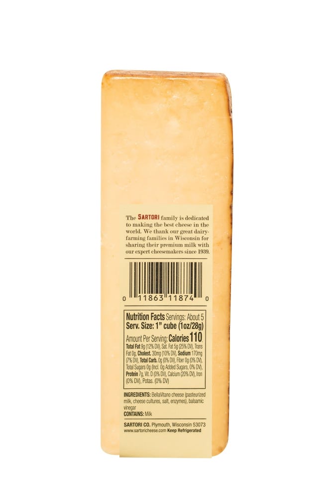 Balsamic BellaVitano Wedge
