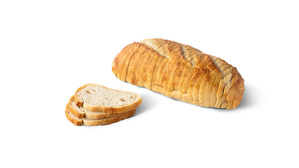 Sourdough Loaf Parbaked and Sliced