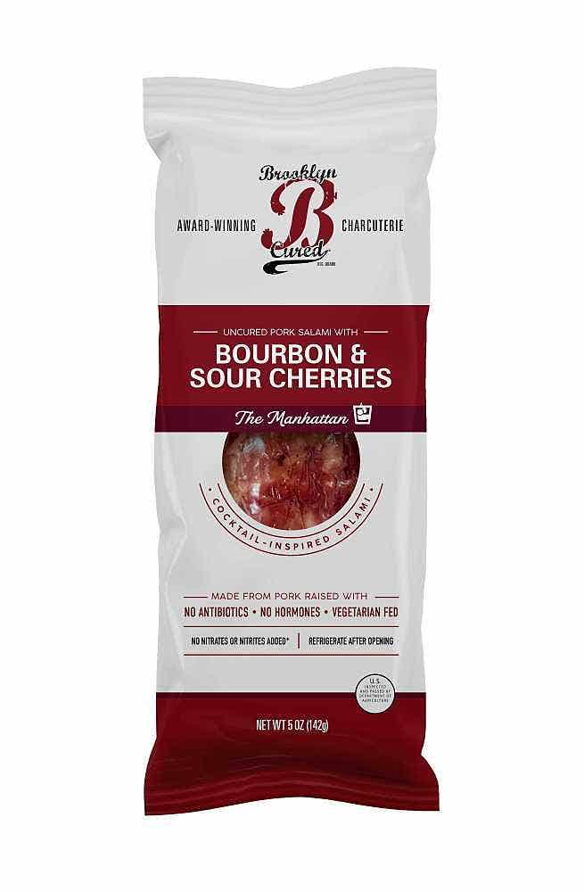 Bourbon & Sour Cherries Uncured Salami Chub