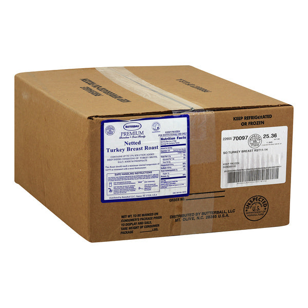 * Netted Raw Boneless Turkey Breast