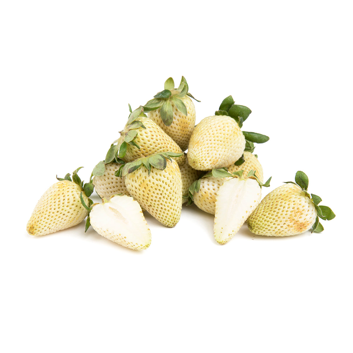 Green Unripe Strawberries