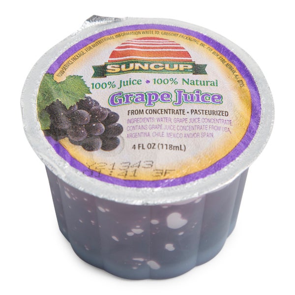 100% Grape Juice Cup