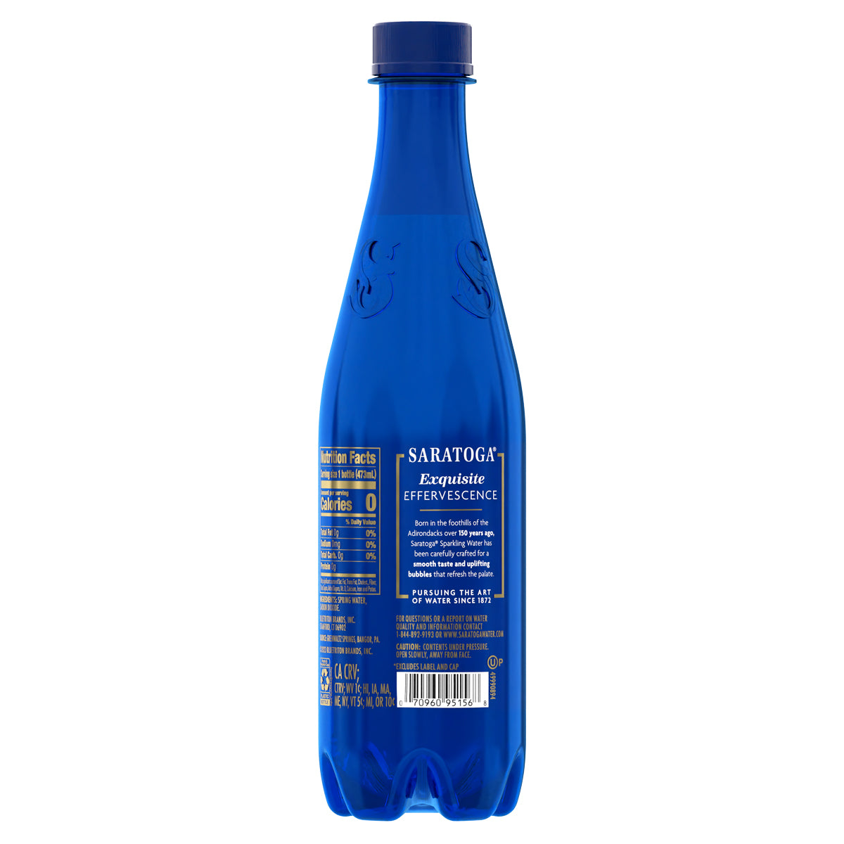 Sparkling Spring Water in Blue Plastic