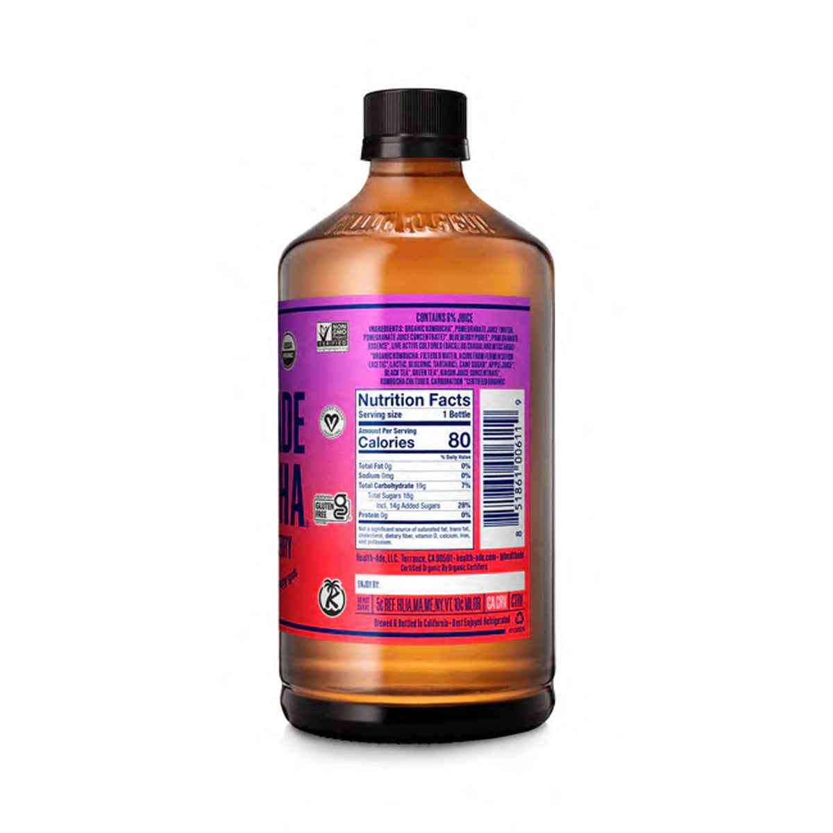 Organic Pomegranate Blueberry Kombucha