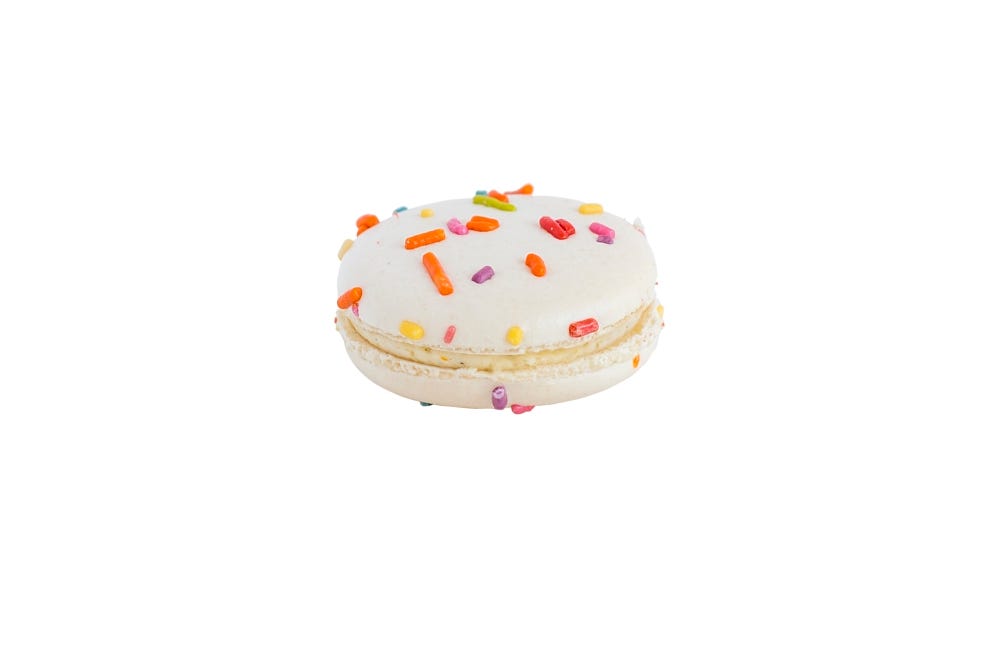 Birthday Cake Macarons Gluten Free