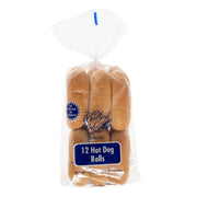 Hot Dog Rolls Sliced