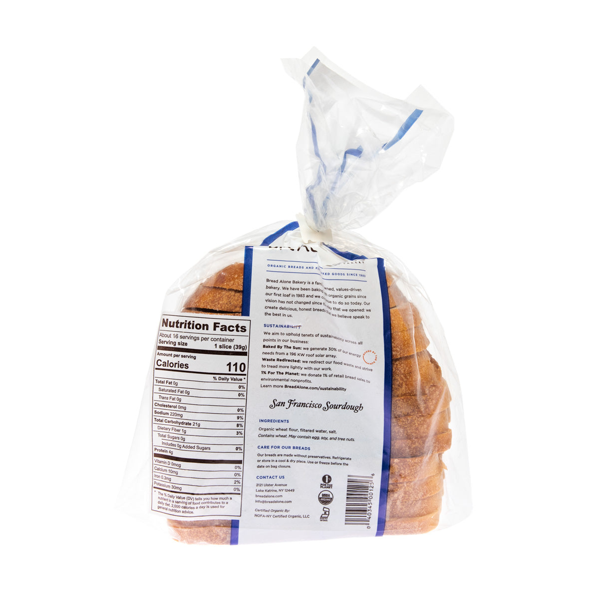Organic San Francisco Sliced Sourdough 22 OZ