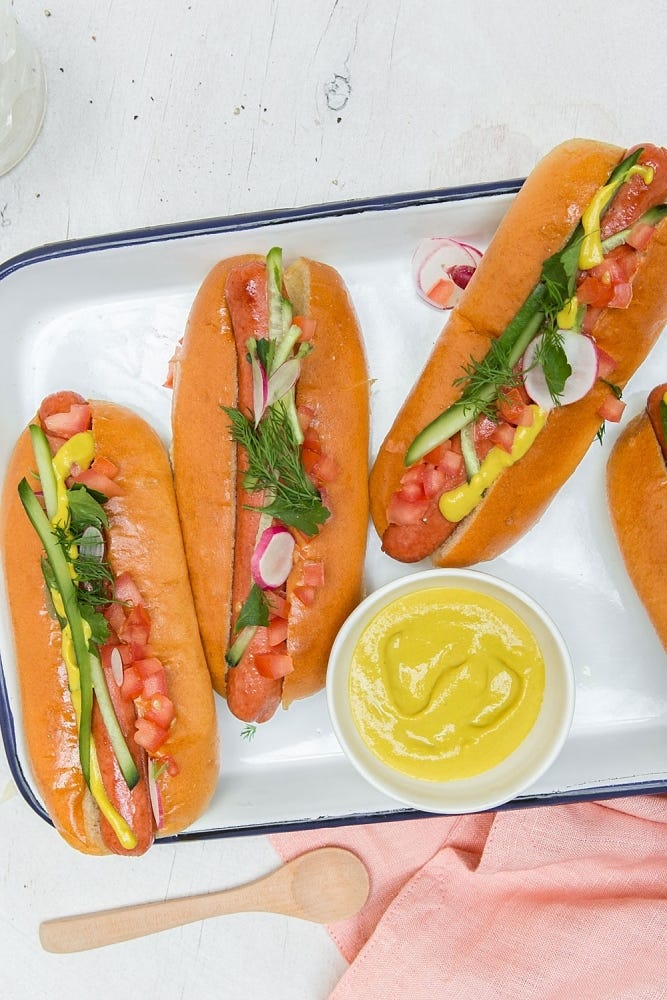 Brioche Hot Dog Buns Sliced