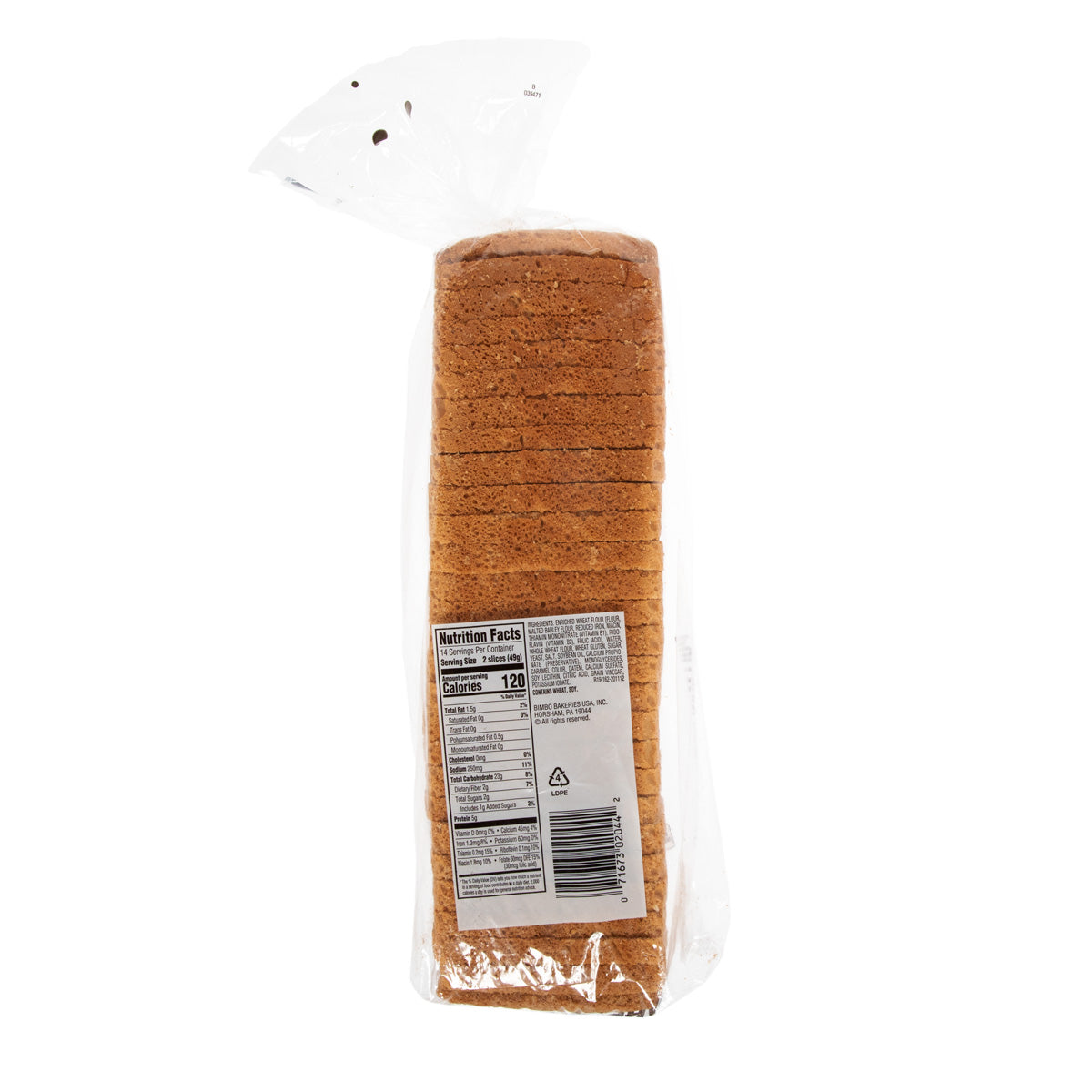 Sliced Whole Wheat Bread