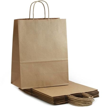 Brown Paper Shopping Bag 10x5x13