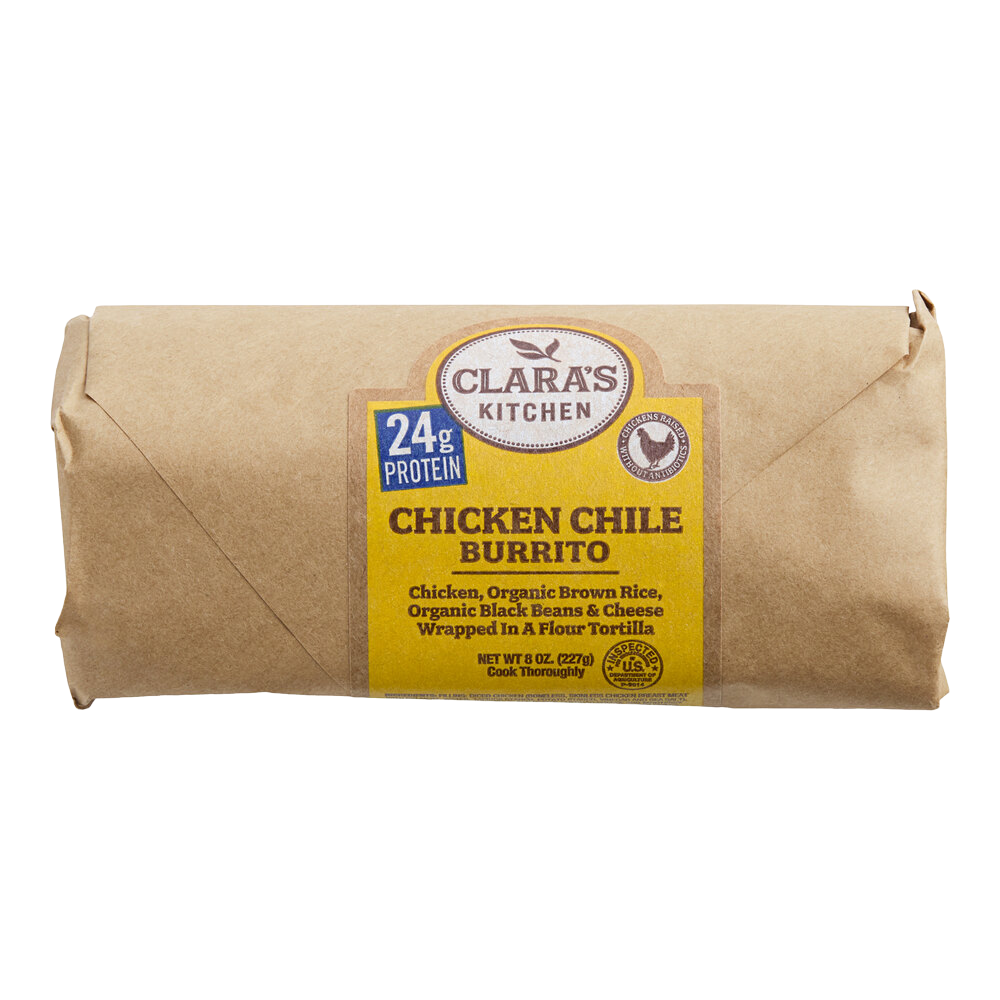 Chicken Chile Burrito Individually Wrapped