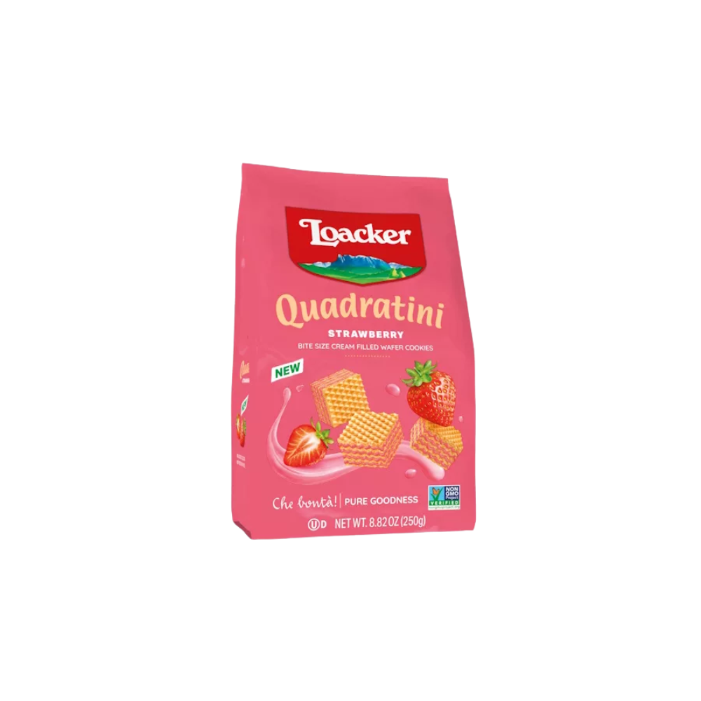 Strawberry Quadratini Wafer