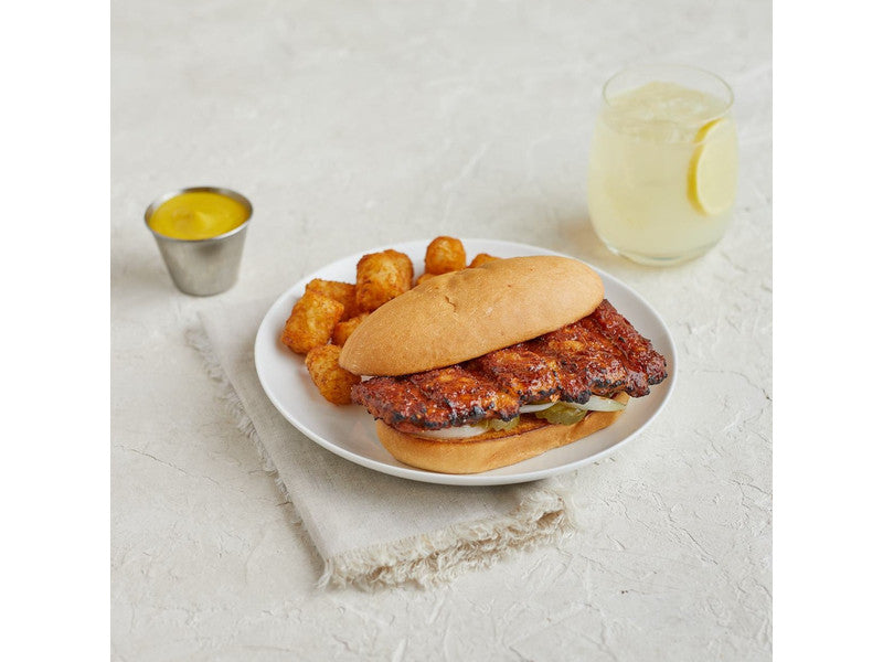 Beef Rib Pattie with Honey BBQ Sauce