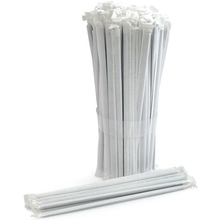 7.75in Individually Wrapped Plastic Straws