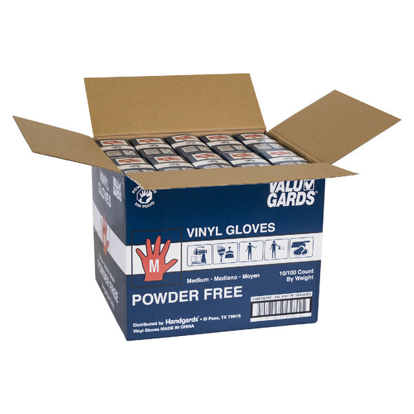 * Gloves Vinyl Powder Free Medium