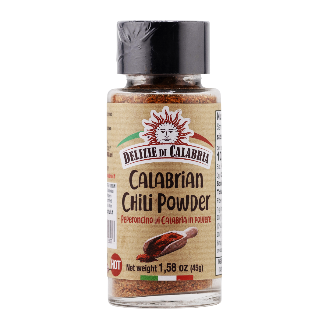 Calabrian Hot Chili Powder in Shaker