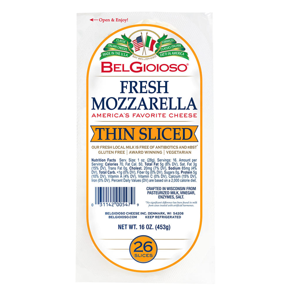 Fresh Thin Slice Mozzarella Log