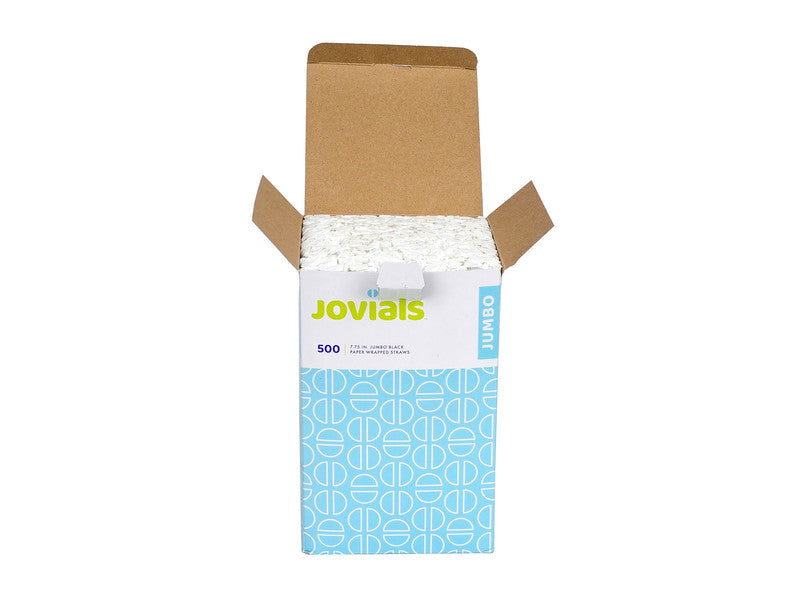Black Jumbo Individually Wrappe Straw