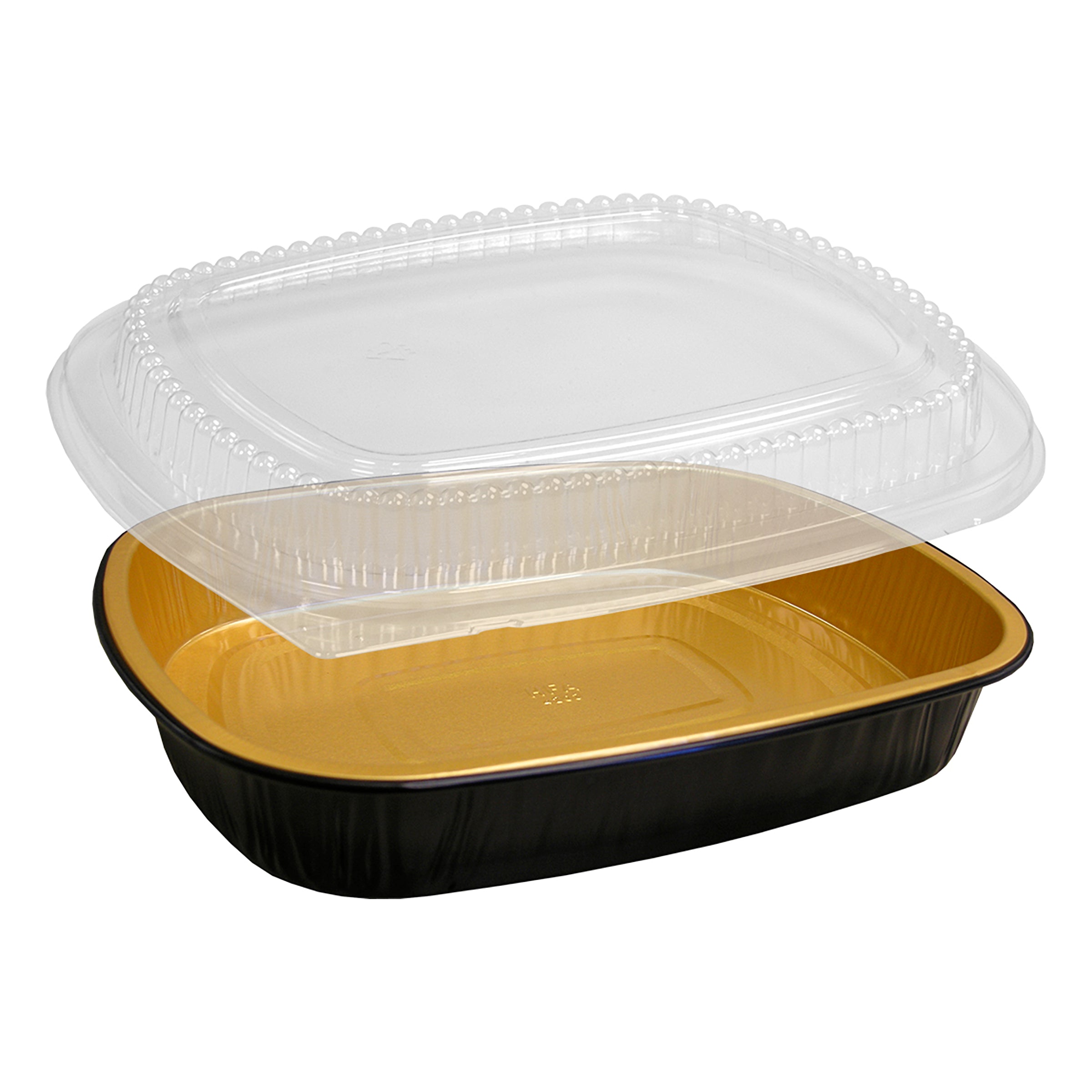 Black & Gold Medium Container with Lid