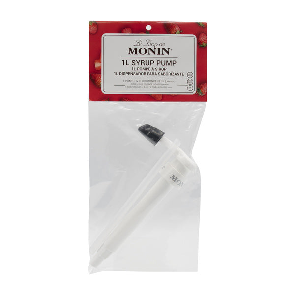 * White Plastic Pump for Monin Syrup Bottle