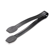 9 Inch Black Plastic Serving Tongs
