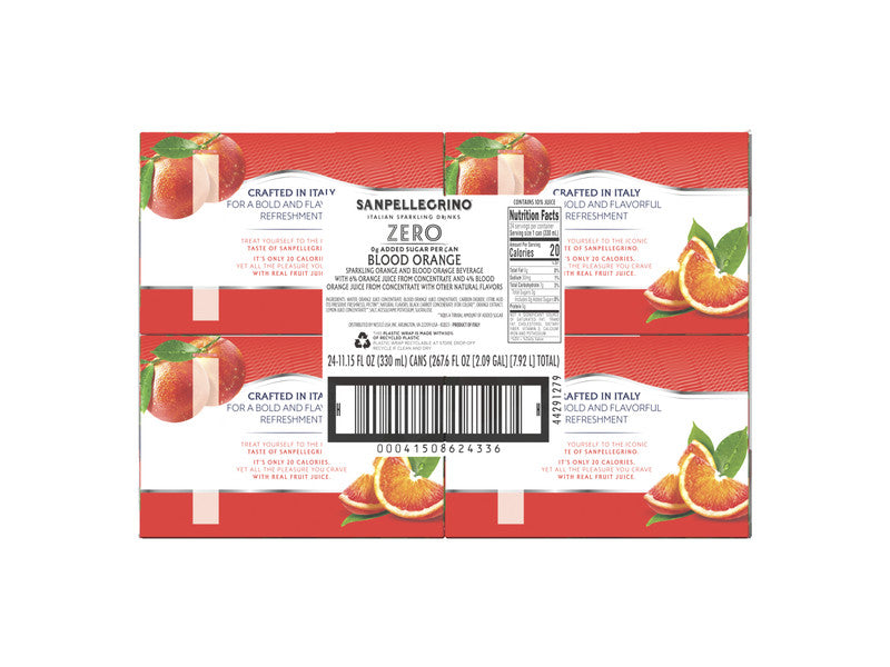 Blood Orange Zero Sleek Can