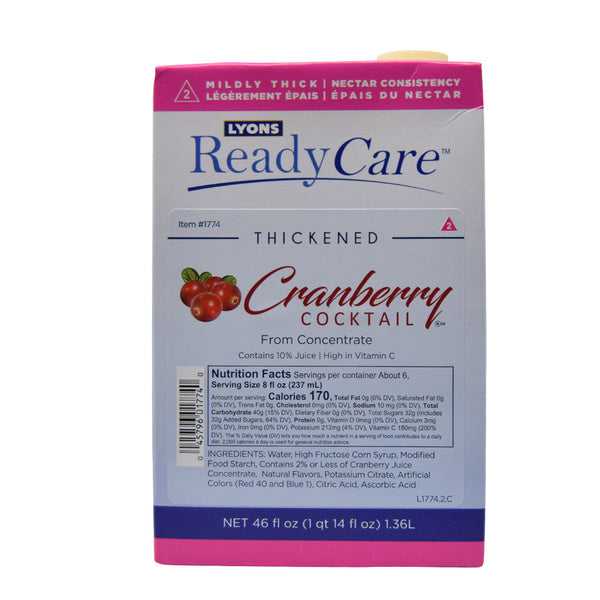 Cranberry Juice Nectar Consistency