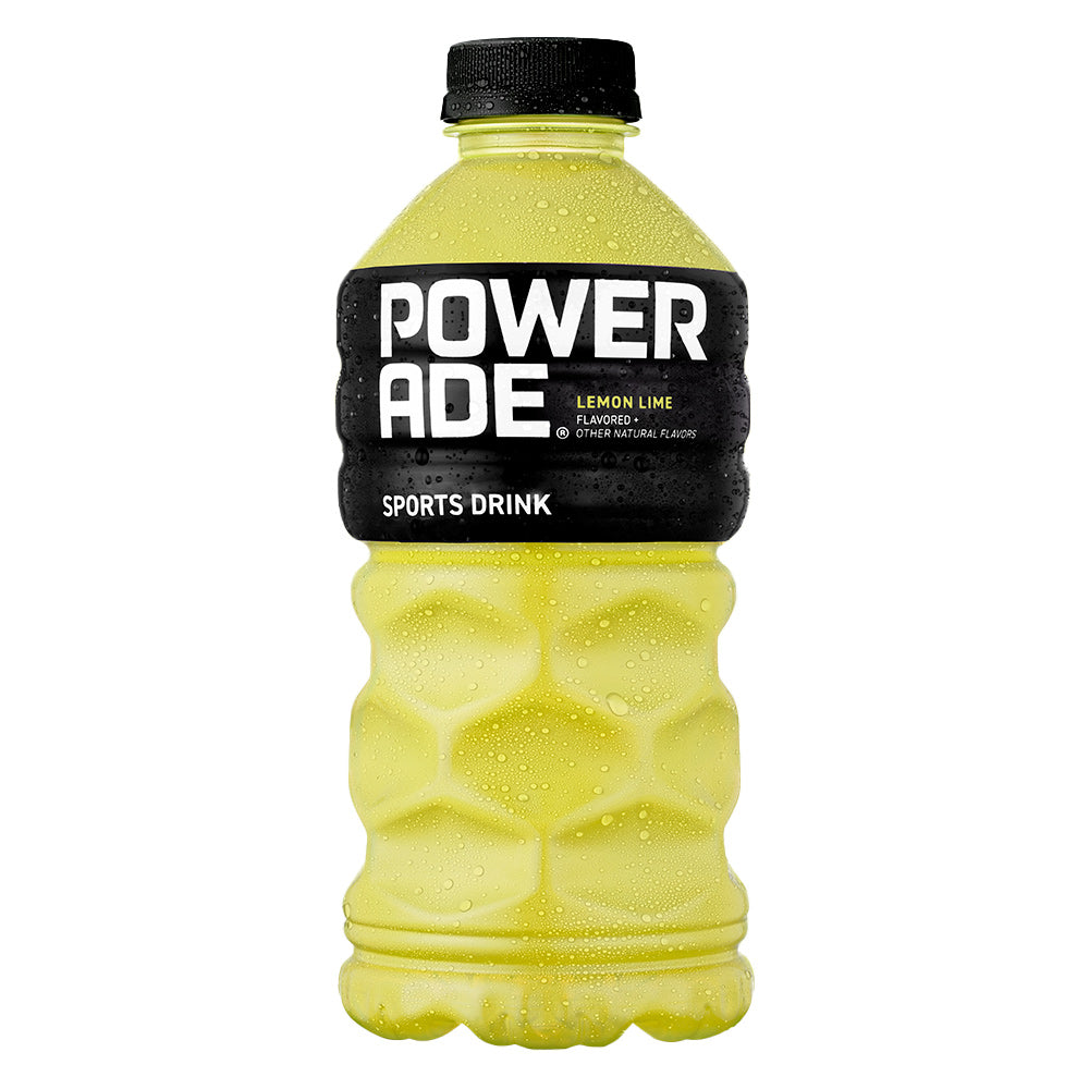 Yellow Powerade 20oz Plastic