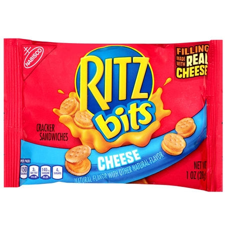 1oz Ritz Bits Cheese Sandwich Crackers