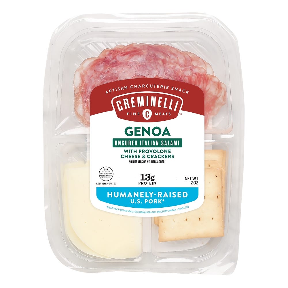 Sliced Genoa, Provolone & Cracker Snack Pack
