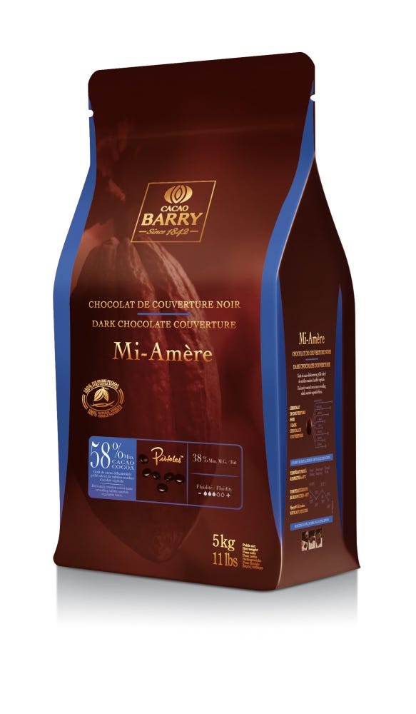 58% Dark Chocolate Pistoles Mi-Amere