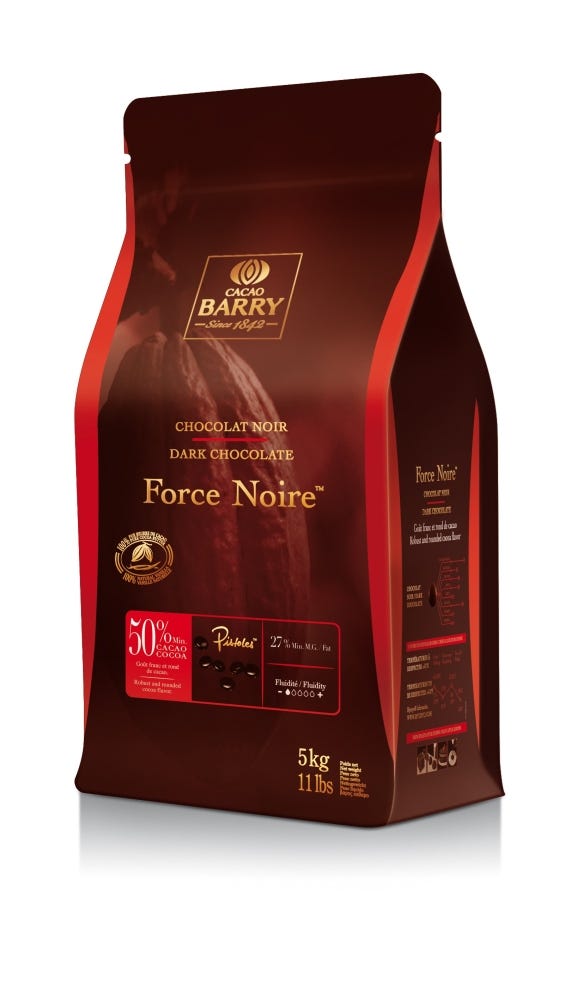 50% Dark Chocolate Pistoles Force Noir