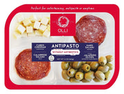 Salami, Cheddar, Jalapeno, & Olive Antipasto Tray