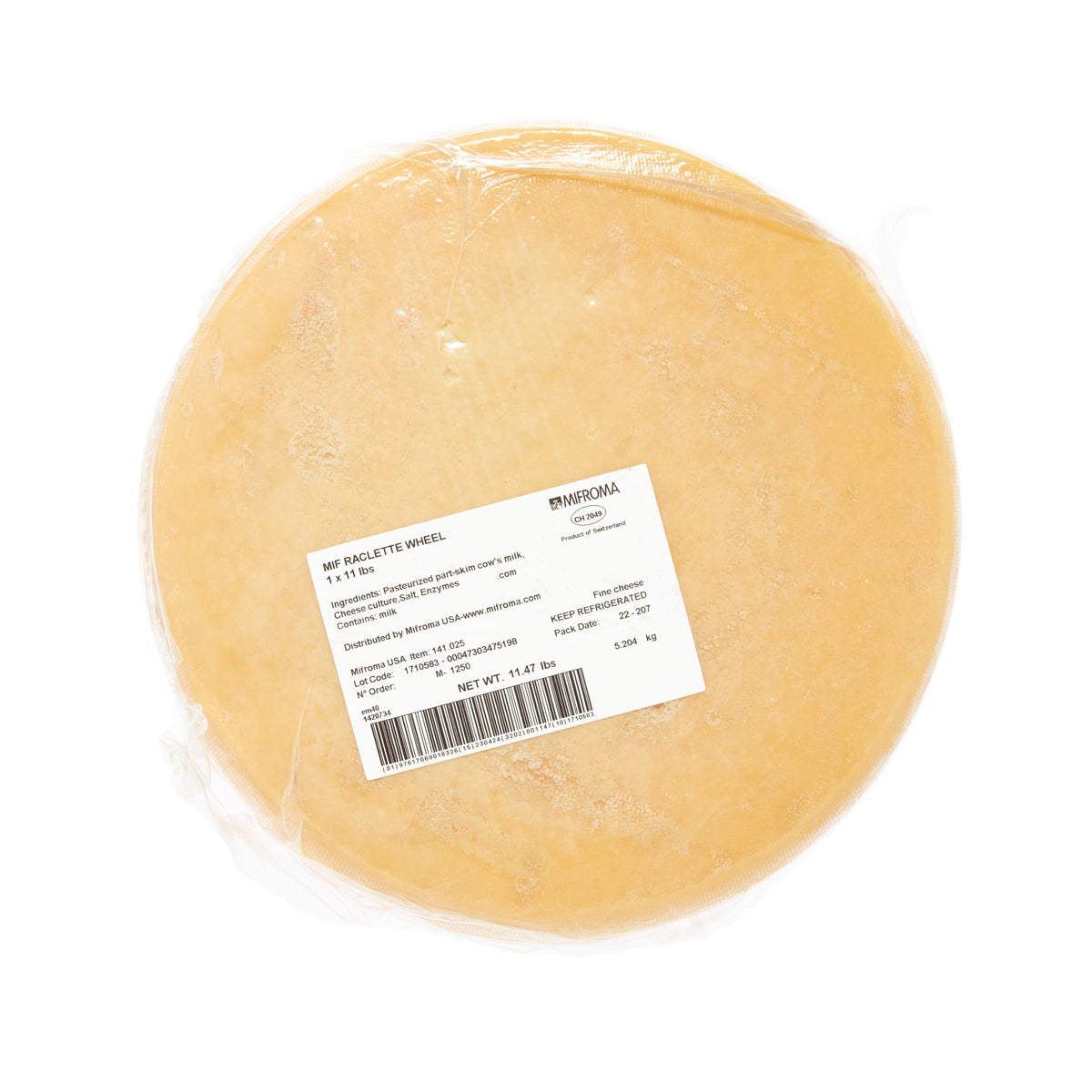 Raclette Mifroma Cheese