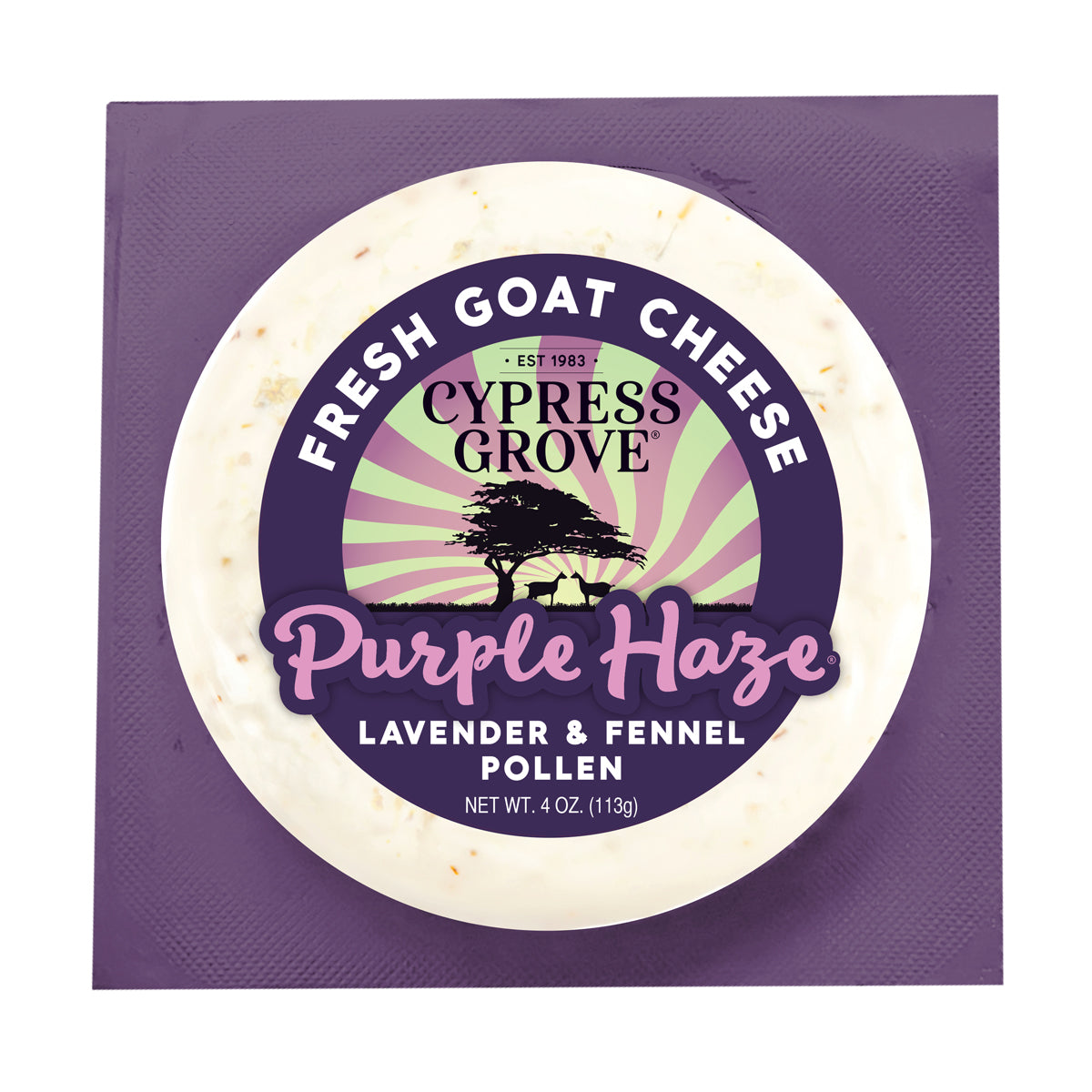 Purple Haze Fresh Goat Cheese