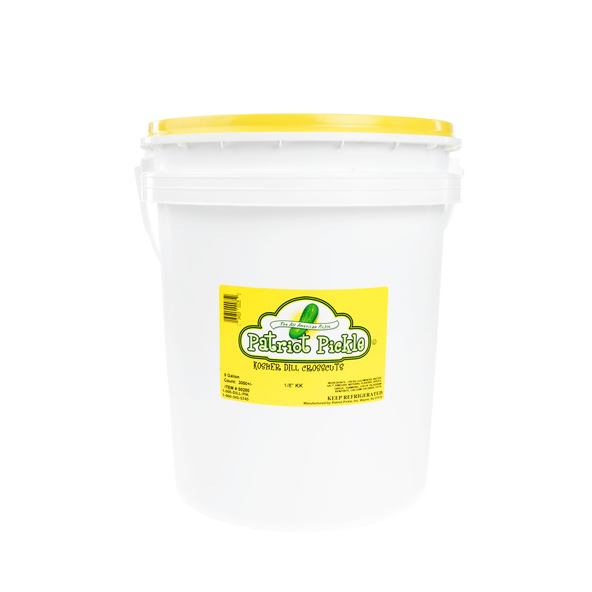 1/8in Kosher Dill Thin Crosscut Pickle Chips