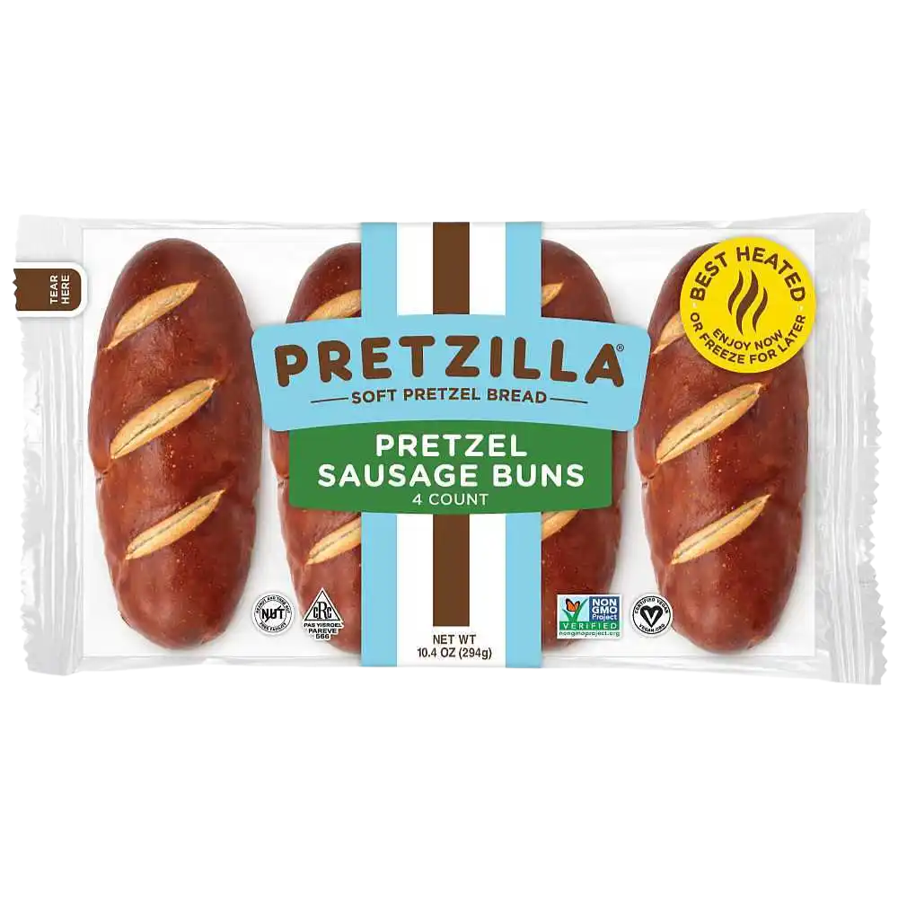 Pretzel Hot Dog Bun