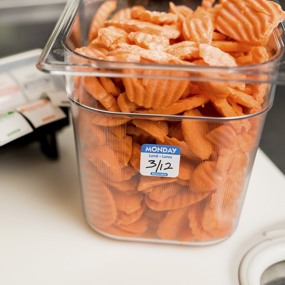 Monday 1 Inch Removable Labels