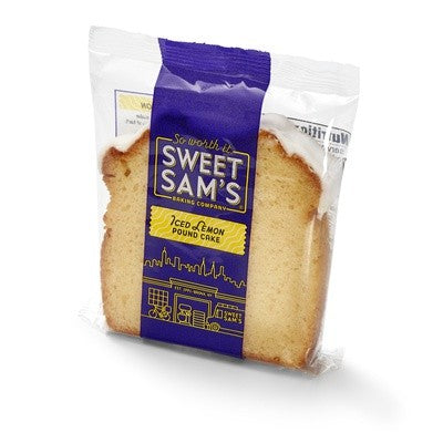 Individually Wrapped Iced Lemon Pound Cake Slices