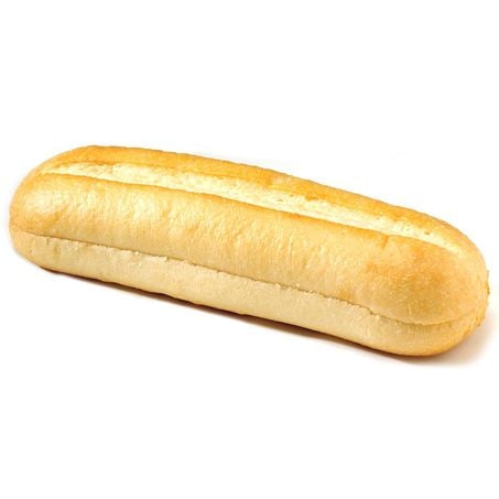 6 Inch Sliced White Hoagie Roll