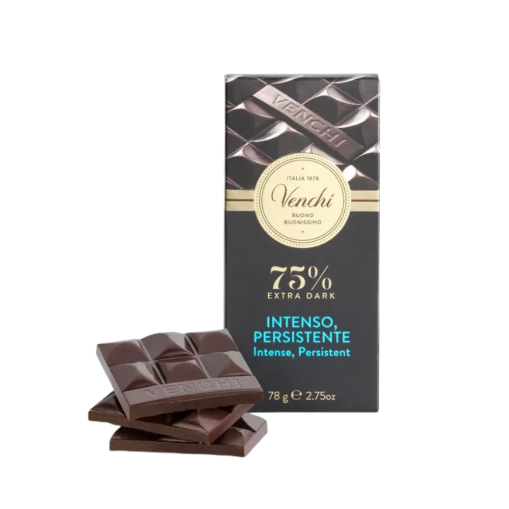 Venchi 75% Extra Dark Chocolate Bar