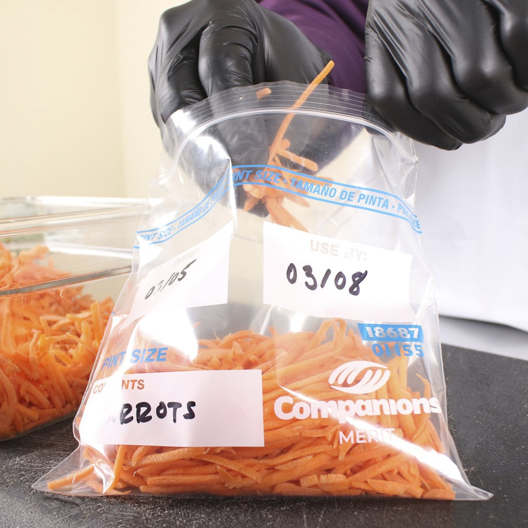 * Resealable Pint Plastic Bag