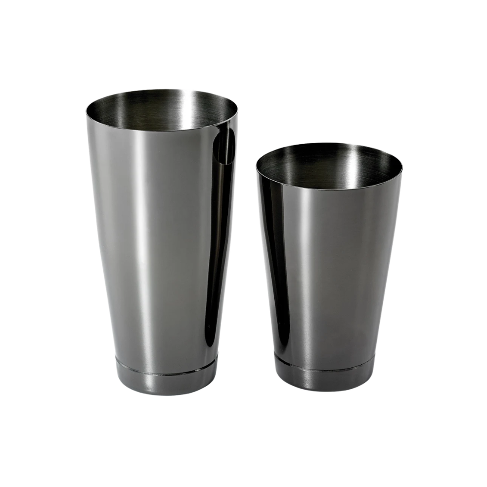 2 Piece Cocktail Shaker Kit Black Mirror