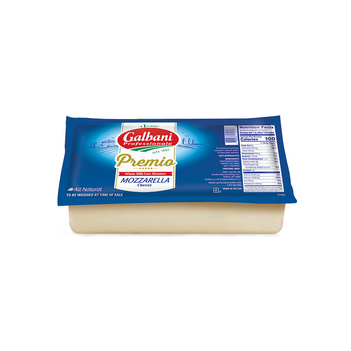 Low Moisture Mozzarella Cheese Loaf
