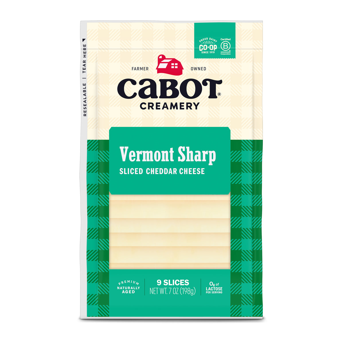 Sharp White Sliced Cheddar