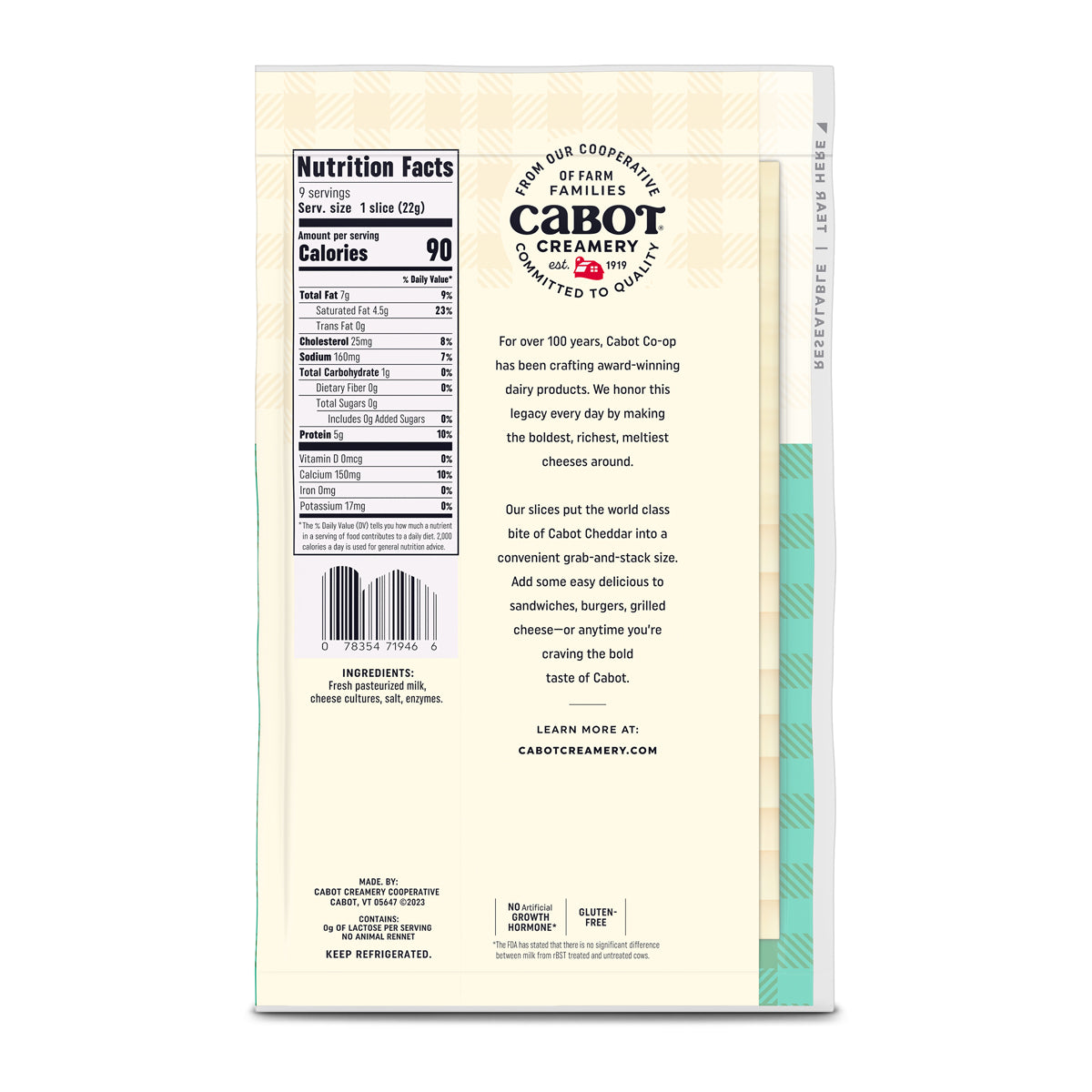 Sharp White Sliced Cheddar