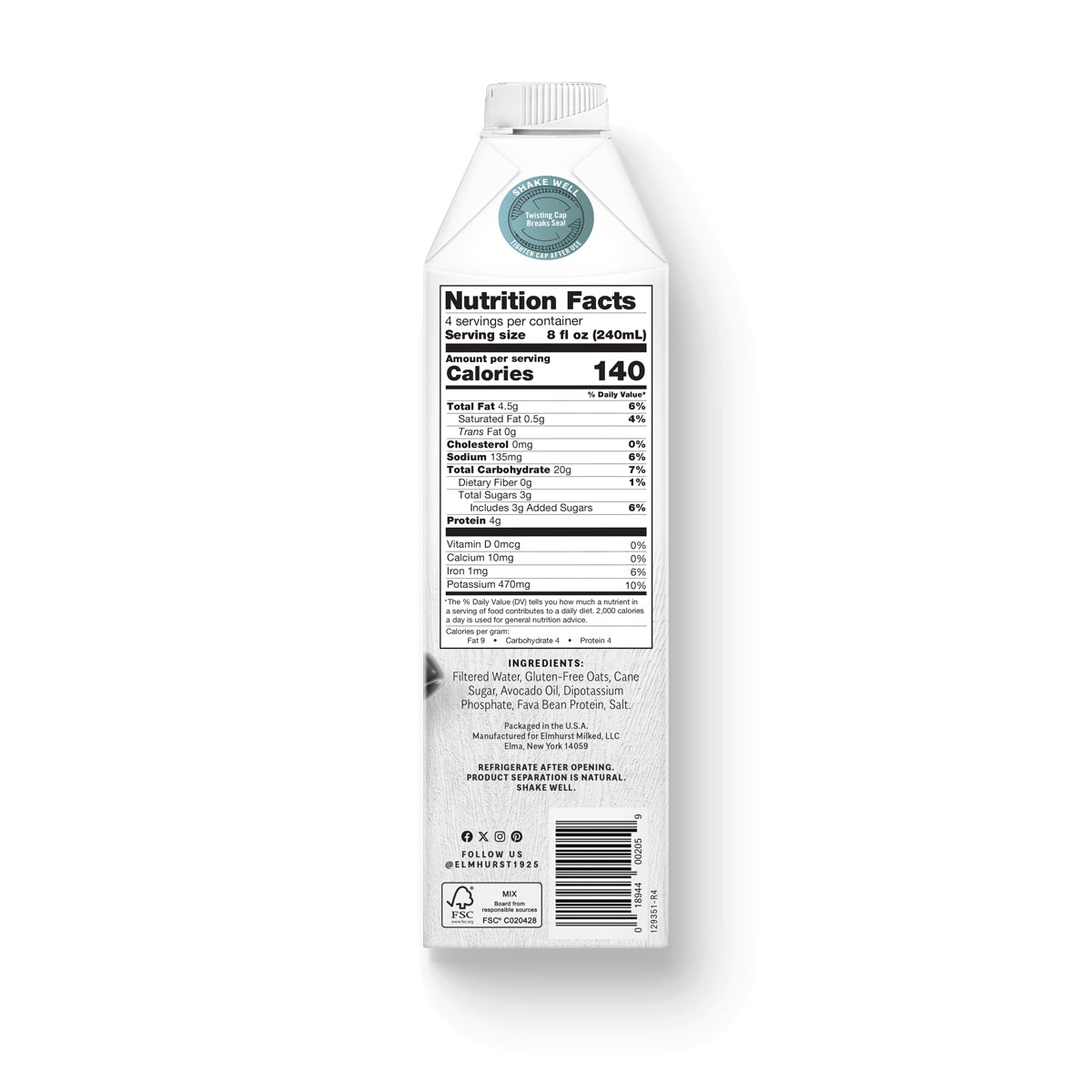 Oat Barista Milk