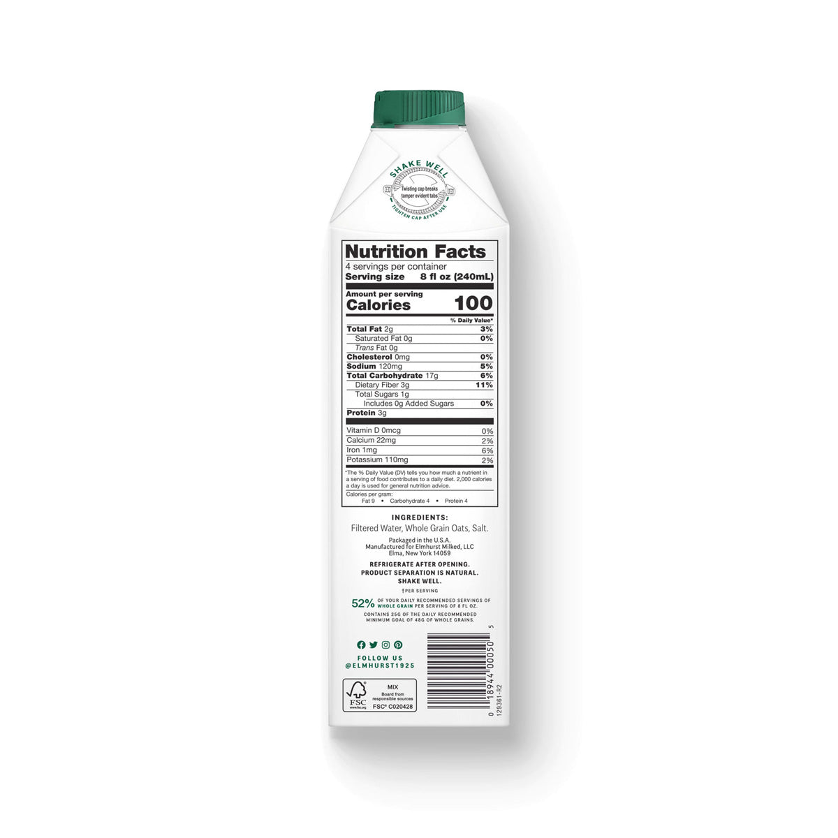Unsweetened Oat Milk