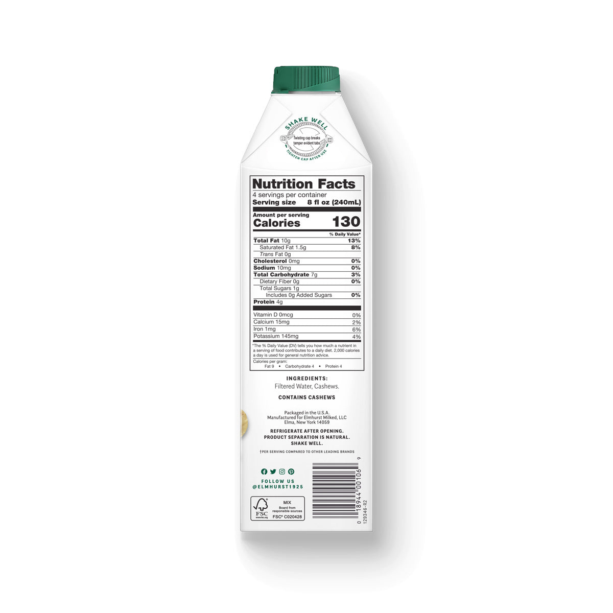 Unsweetened Cashew Milk