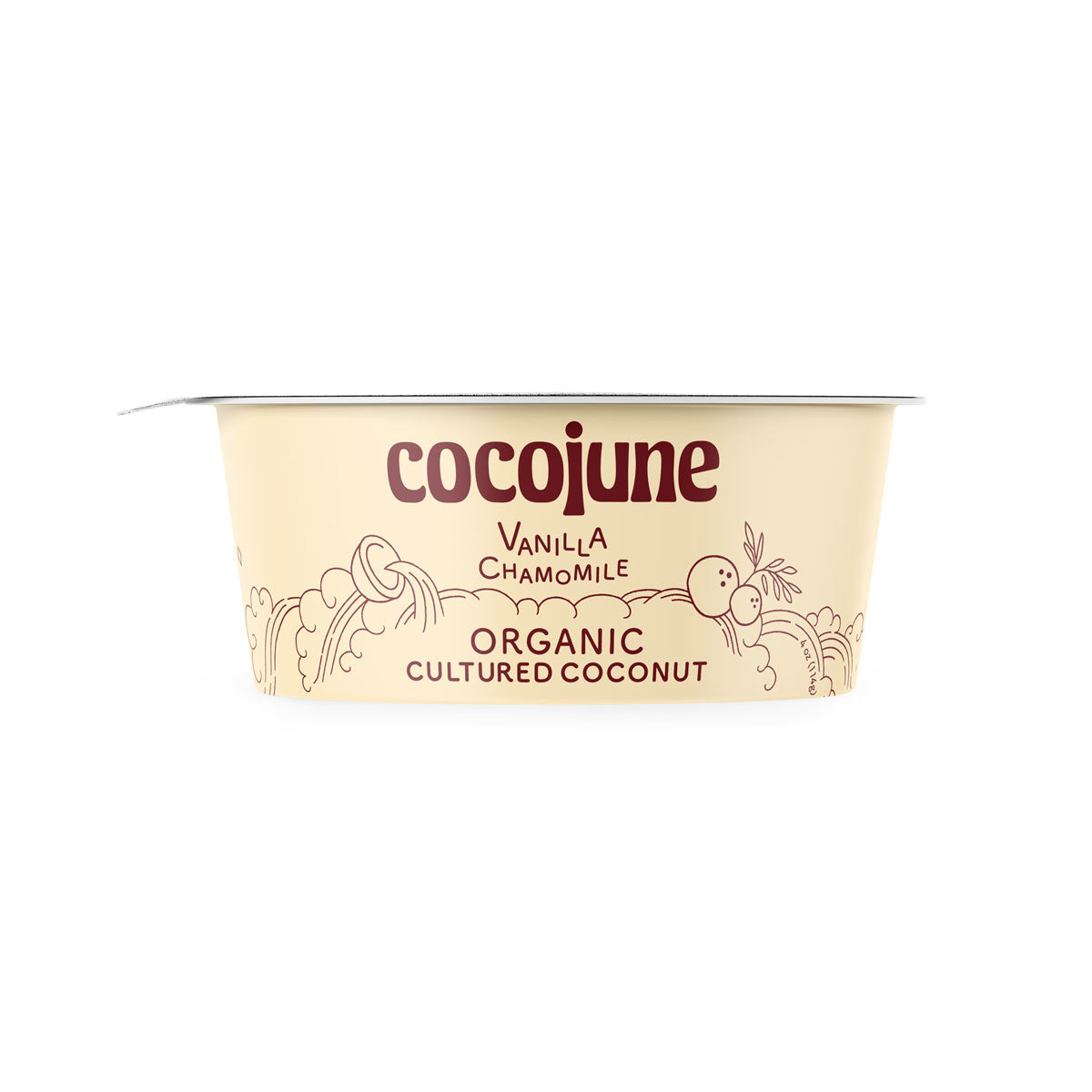Organic Vegan Vanilla Chamomile Coconut Yogurt